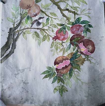 永遇乐 石榴图