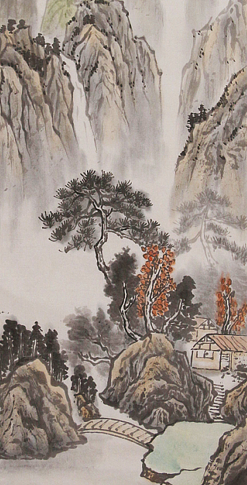 职业画家 教师 李丕民 中国画作品 山水清音