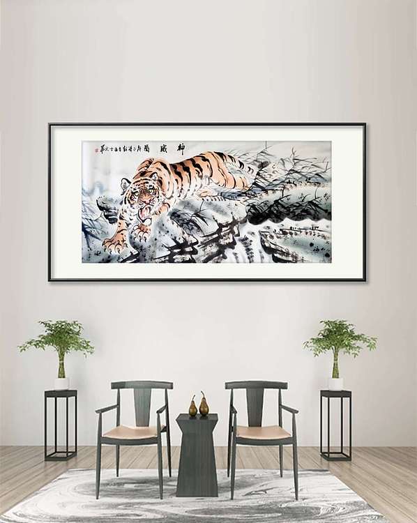 彭韦 国家一级美术师  中国陶瓷绘画艺术研究院院长《神威图》