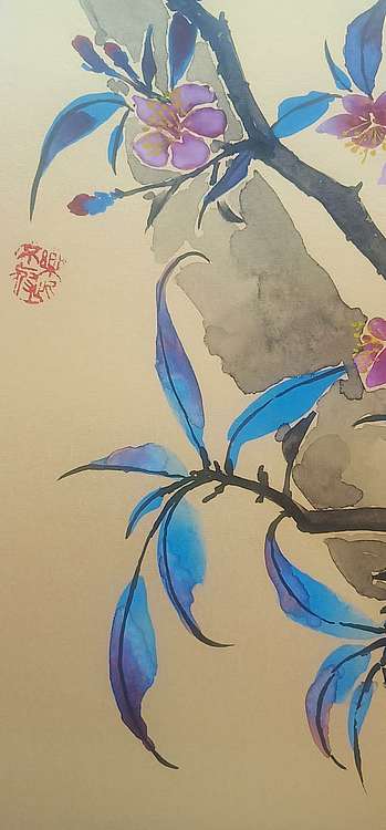 罩薪羽 桃花依旧
