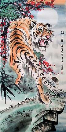 彭韦 国家一级美术师  中国陶瓷绘画艺术研究院院长《神威》