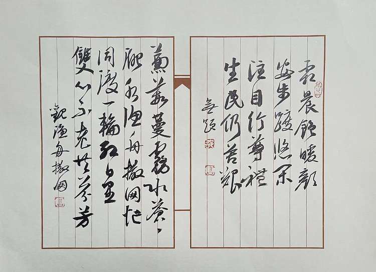 文联主席 书协名誉主席 书画院理事 邵军《庚子诗稿》