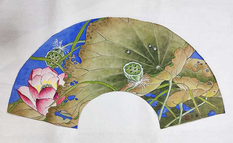 雪中寒蕊 山东省当代工笔画院画家韩蕊工笔荷花图