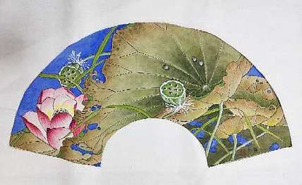 雪中寒蕊 山东省当代工笔画院画家韩蕊工笔荷花图