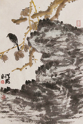 中国艺术研究院艺术创作院导师，中国美协会员 洪潮 花鸟