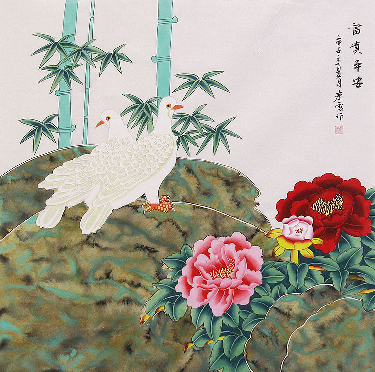 青年艺术家 秦霞 工笔国画