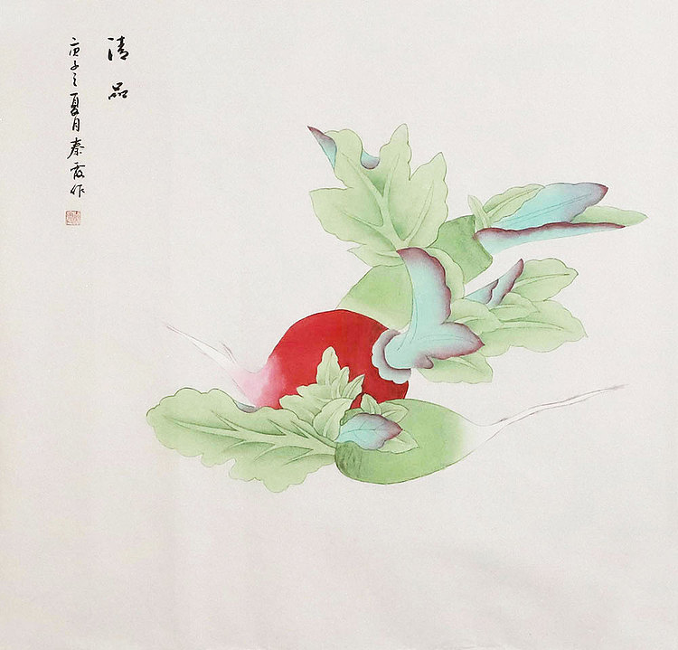 青年艺术家 秦霞 工笔国画