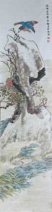 人大高研班 西安美协会员 来荣娜 花鸟《迎风含笑》