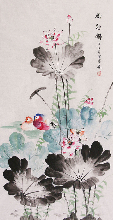 青年潜力艺术家 朱秋凤 荷塘清趣