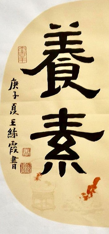 名家 中国美协会员 王绿霞 书法 和神养素