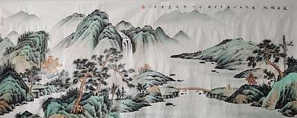 耿俊霞 青绿山水画