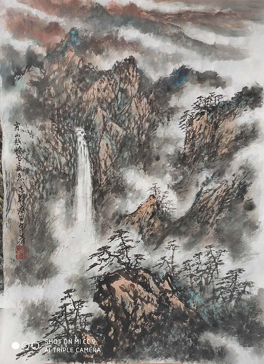 中国写意楼阁山水画派传承人&nbsp;宋京辉&nbsp;山水国画