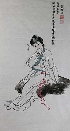 人大高研班 西安美协会员 来荣娜 人物 仕女