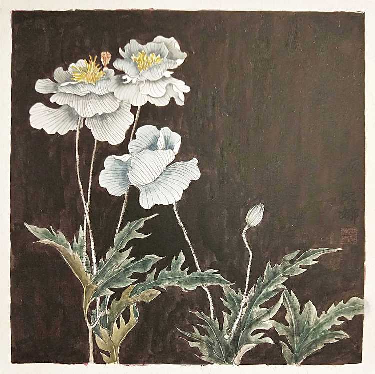 人大高研班 西安美协会员 来荣娜 花鸟小品