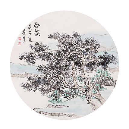 中美协山河画会创作员，满维起工作室画家 薛广宇 精品山水 春韵