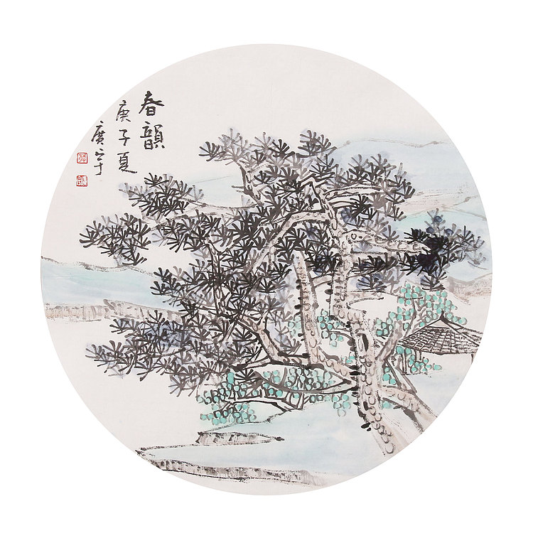 中美协山河画会创作员，满维起工作室画家 薛广宇 精品山水 春韵