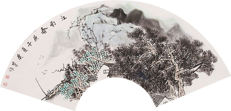 中美协山河画会创作员，满维起工作室画家 薛广宇 精品山水 江南春