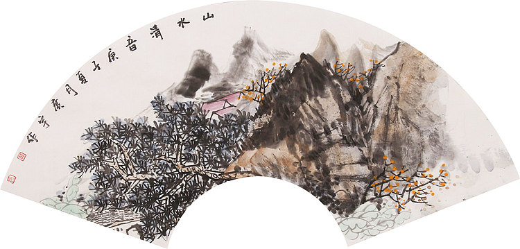 中美协山河画会创作员，满维起工作室画家 薛广宇 精品山水 山水清音
