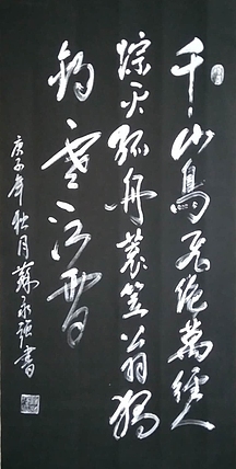 苏永强,中国书画家协会会员  苏永强 仿碑拓书法