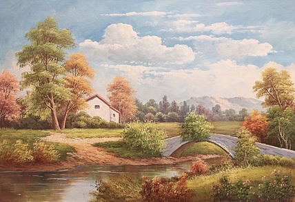 余建生手绘油画作品巜清风》36