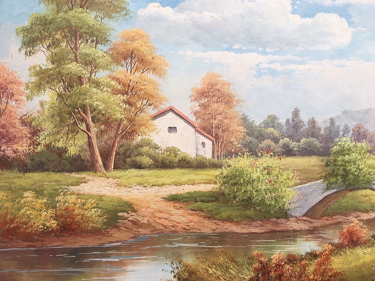 余建生手绘油画作品巜清风》36