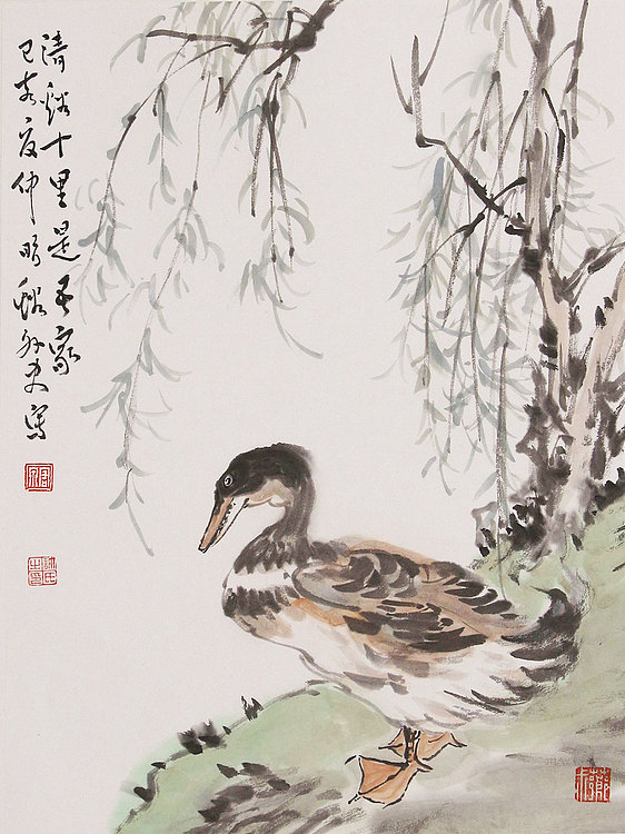 《边缘·艺术》主编，著名艺术评论家 ，职业画家 许宏泉 国画花鸟