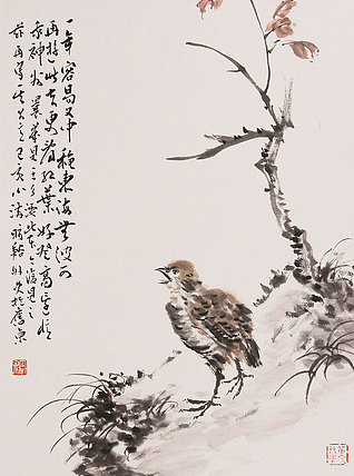 《边缘·艺术》主编，著名艺术评论家 ，职业画家 许宏泉 国画花鸟