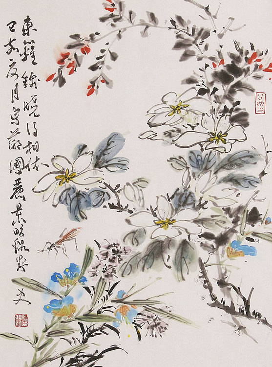 《边缘·艺术》主编，著名艺术评论家 ，职业画家 许宏泉 国画花鸟