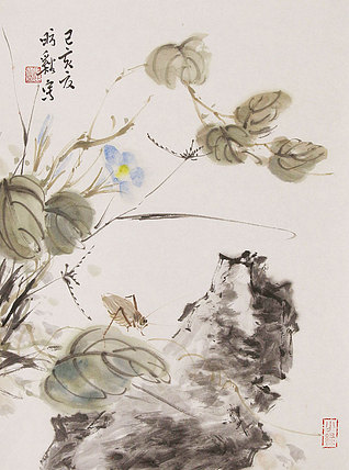 《边缘·艺术》主编，著名艺术评论家 ，职业画家 许宏泉 国画花鸟