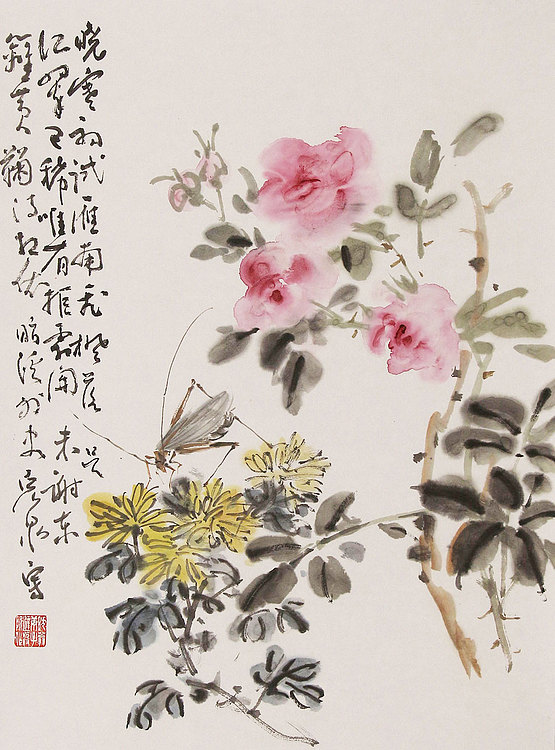 《边缘·艺术》主编，著名艺术评论家 ，职业画家 许宏泉 国画花鸟