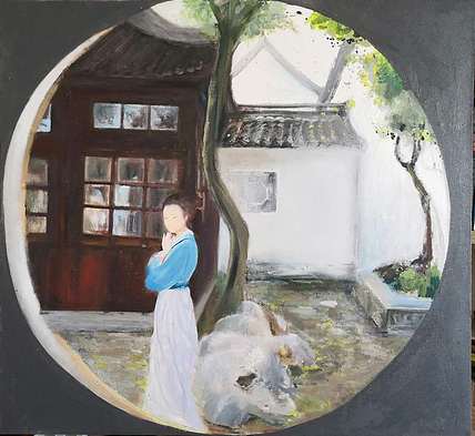 职业书画家 赵晓君 庭院深深