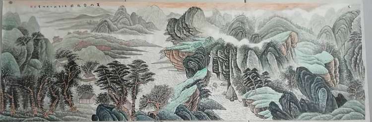 焦同洲 夏山云起图