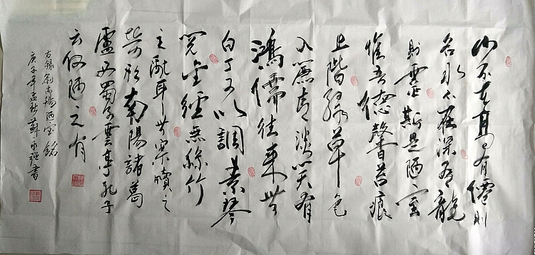 苏永强,中国书画家协会会员 苏永强 四尺条书法