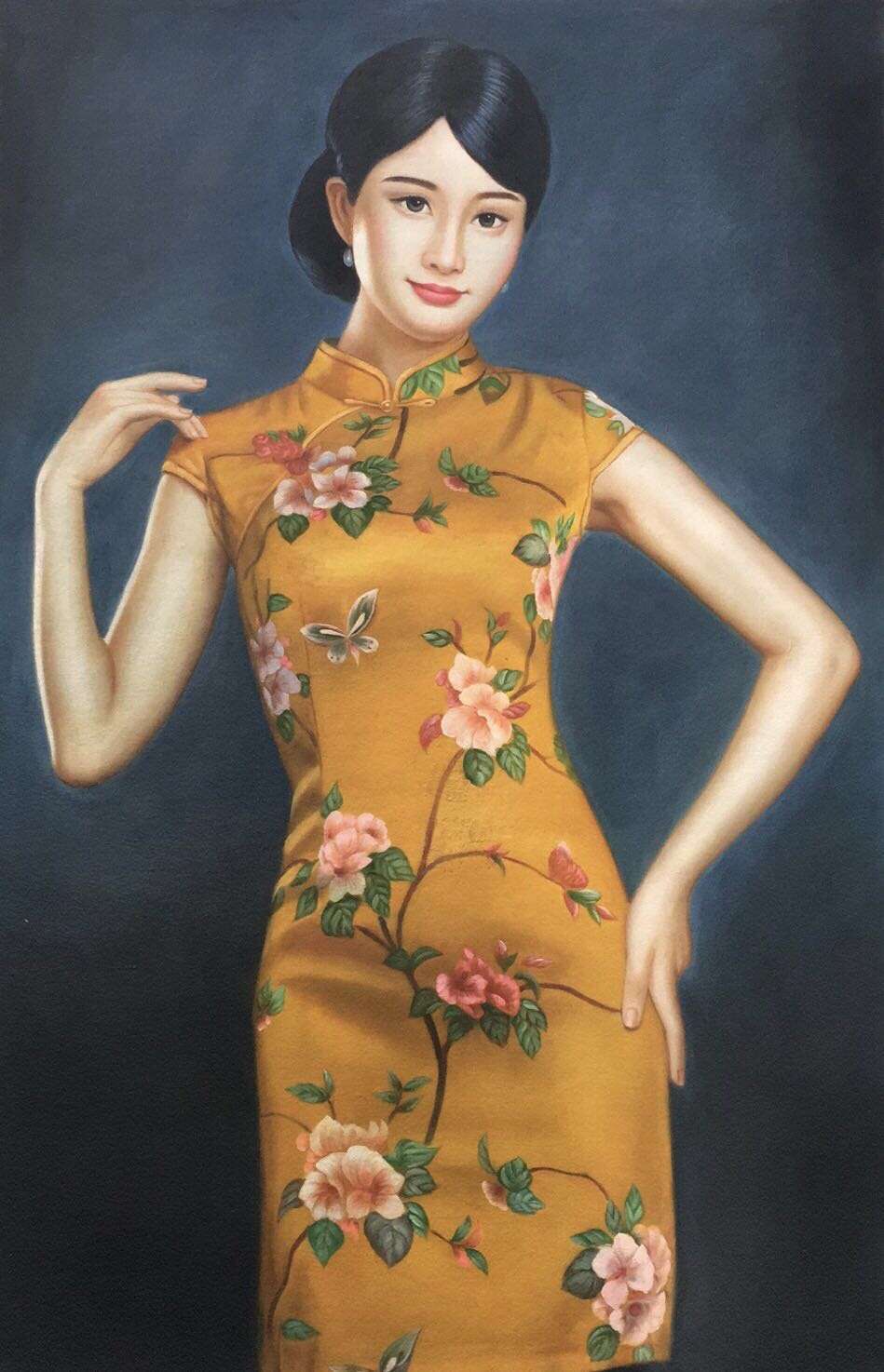 陈一茗,生于福建,1996年研修于中央美术学院油画系,中国当代唯美写意