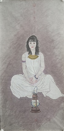 山西省美协会员 陈波 工笔人物