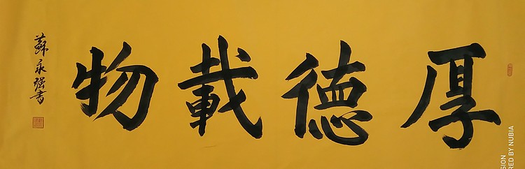 中国书画家协会会员 苏永强 书法作品 厚德载物
