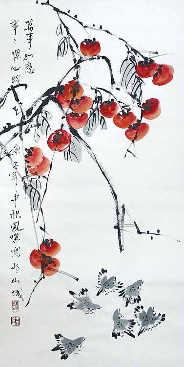 贵州著名画家 王孝华 精品花鸟