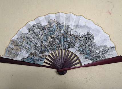 艺品万家签约青年画家 方婷作品  扇子