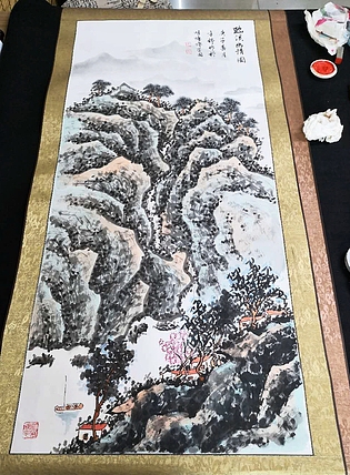 艺品万家签约青年画家 方婷作品  卷轴