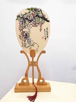 艺品万家签约青年画家 方婷作品  扇子