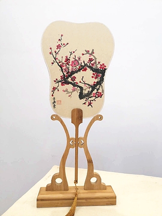 艺品万家签约青年画家 方婷作品  扇子