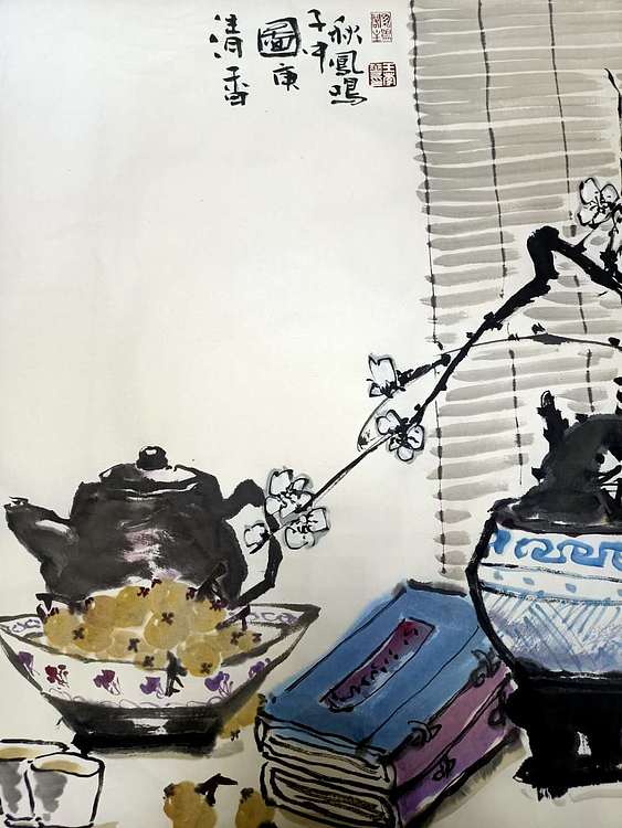 贵州著名画家 王孝华 精品花鸟