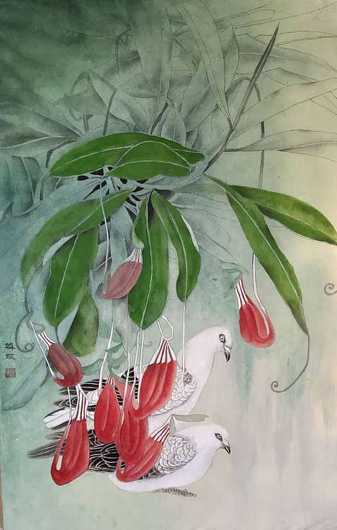 山东省当代工笔画院     画家   韩蕊   精品工笔