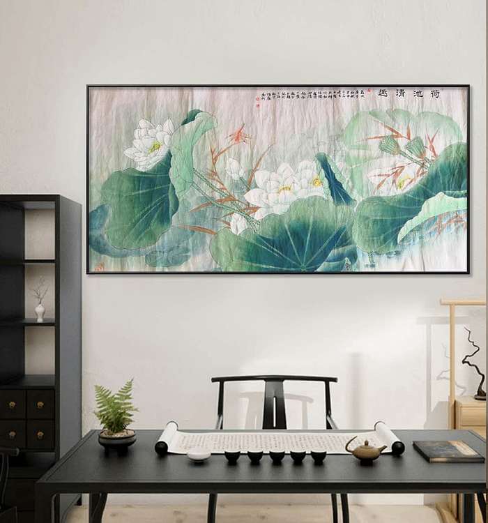 余贤然 荷池清趣