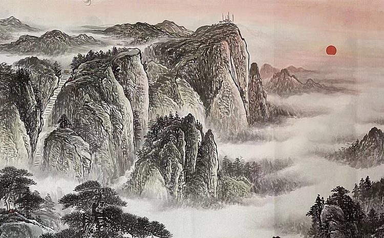 亚涵 泰山日出