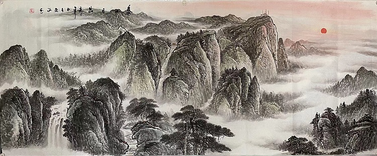 亚涵 泰山日出