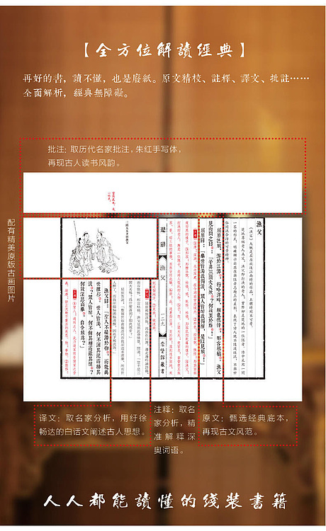 崇贤馆 《楚辞》纯手工打造收藏级线装书