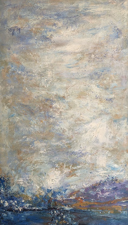 黄振能手绘油画作品巜印象无极》