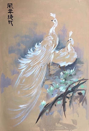 黄振能手绘油画作品《风华绝代》
