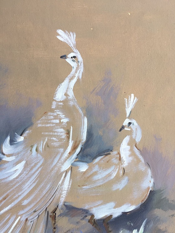 黄振能手绘油画作品《风华绝代》